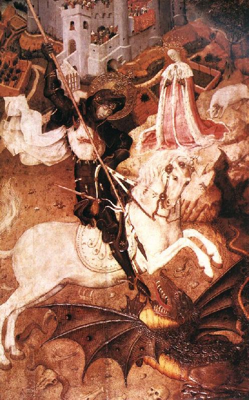 MARTORELL, Bernat (Bernardo) Saint George Killing the Dragon Germany oil painting art